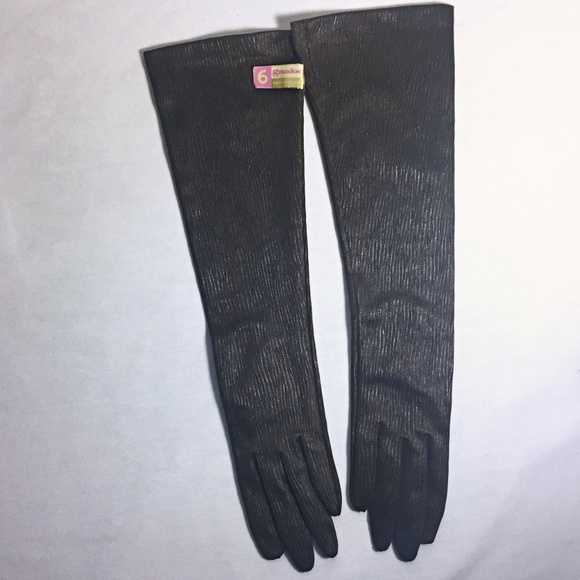 NWT 50s VTG Slinky Long Evening Gloves 15" - Picture 4 of 5